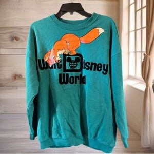 Disneyland Fox and The Hound Sweatshirt Women’s Large Really Nice